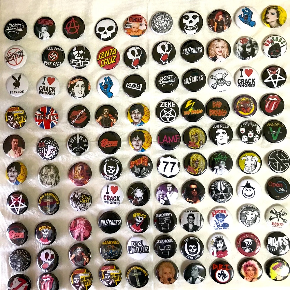 Vintage Punk Rock Pins